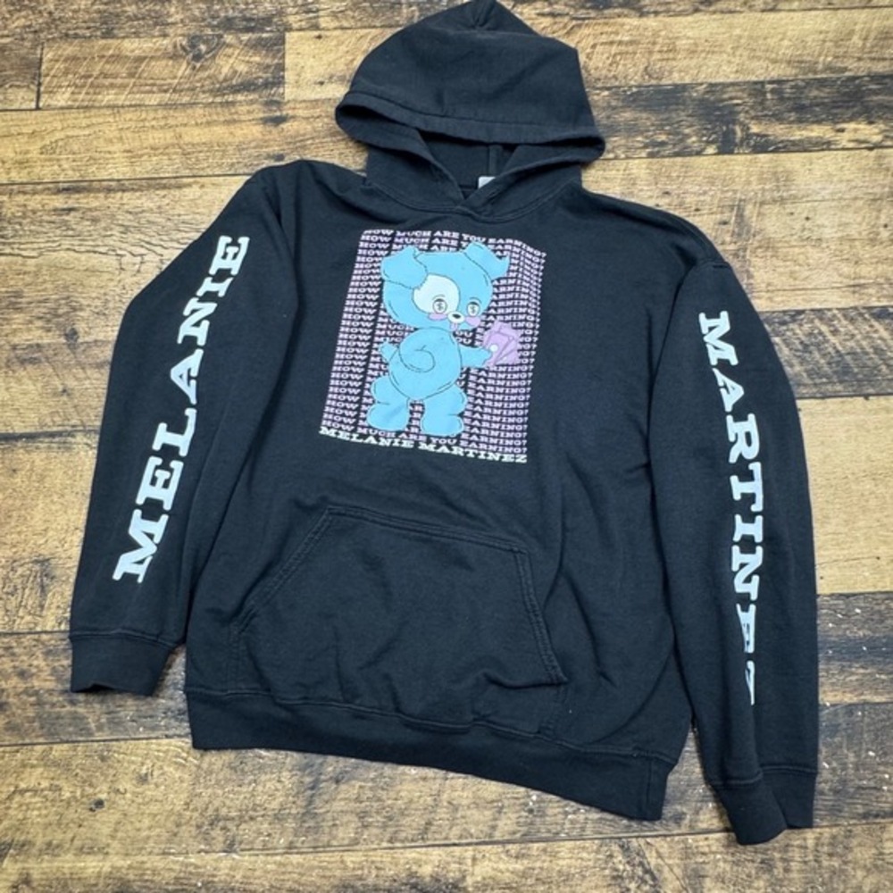 Gildan Melanie Martinez Hoodie Graphic Print Pullover Sweatshirt‎ Black M